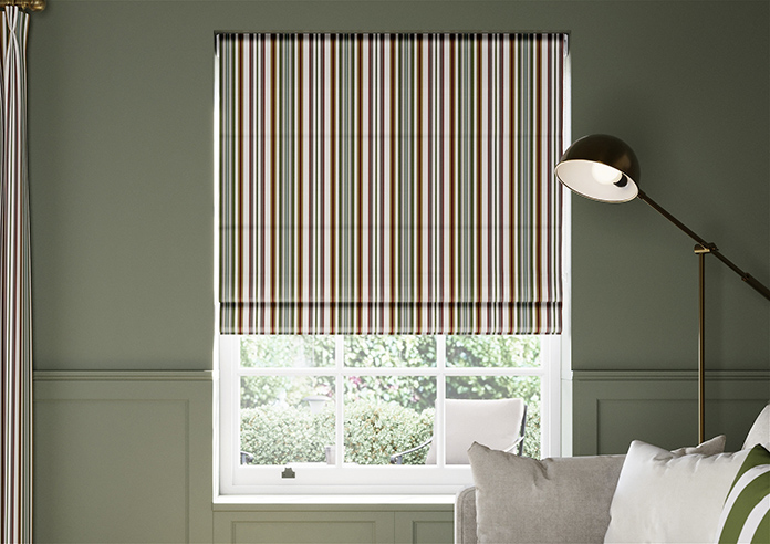 The British Stripe Co. Elizabeth, Highlands No.1 - Twist&Fit Roman Blind - Image 3
